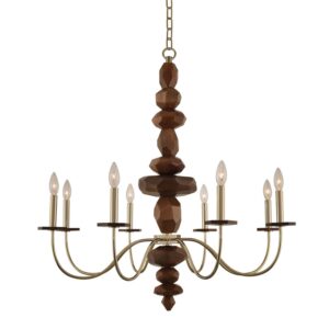 Lassen 8 Light Chandelier