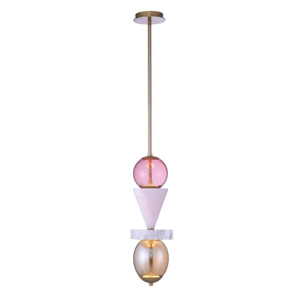 DEMI PINK JADE MINI PENDANT
