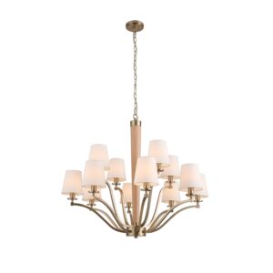 CURVA 12 LT 2 TIER CHANDELIER