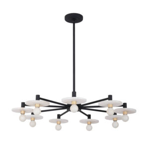 DISCUS 9 LIGHT CHANDELIER