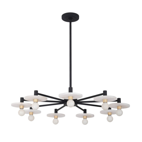DISCUS 9 LIGHT CHANDELIER