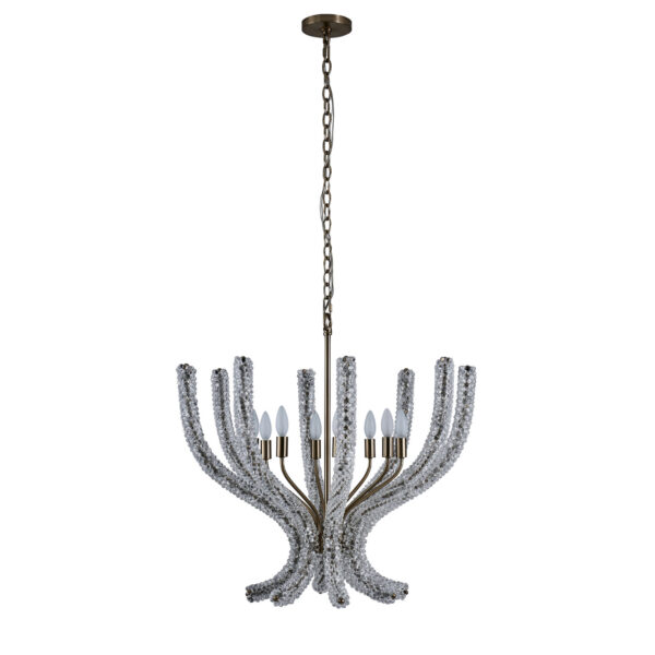 CORAL 30 IN CLEAR CHANDELIER - Image 3