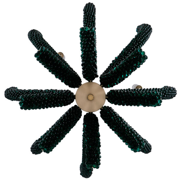 CORAL 30 IN GREEN CHANDELIER - Image 2
